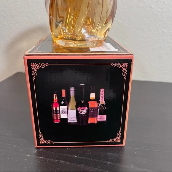 MCM Amber Twisted Whiskey Glasses - Set of 2 - Spiral Lowball Rocks Glass in Box - Picture 2 of 14